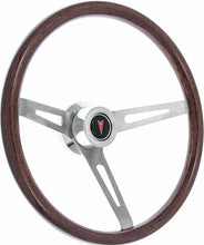 Load image into Gallery viewer, 1969-1992 Pontiac Firebird Retro Steering Wheel Kit Dark Wood Polished Hub
