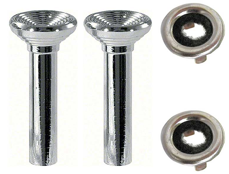 OER Chrome Door Lock Knob Set For 1967 Firebird GTO Camaro Impala Nova Bel Air