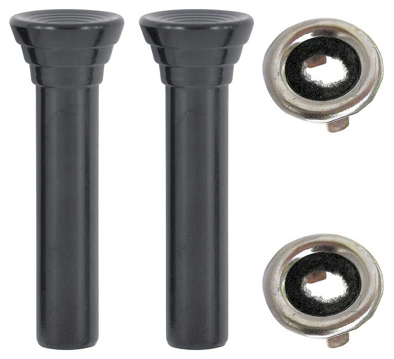 OER Black Lock Knob Set For 1965-1966 Bel Air Biscayne Impala LeSabre 98 Wildcat