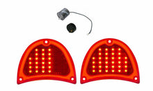 Load image into Gallery viewer, United Pacific 32 LED Sequential Tail Light Set For 1957 Chevy Bel Air 150 210
