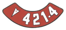Load image into Gallery viewer, RestoParts Air Cleaner Decal 421-4V 1959-1977 GTO Catalina Firebird Bonneville
