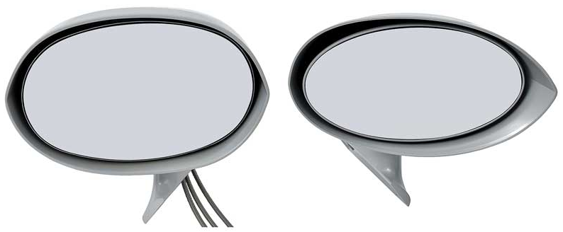 OER Primered Outer Door Bullet Mirror Set For 1970 Cuda Barracuda and Challenger