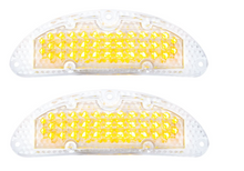 Load image into Gallery viewer, United Pacific Clear Amber LED Parking Light Set For 1955 Chevy Bel Air 150 210
