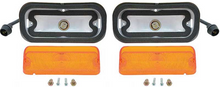 Load image into Gallery viewer, OER Amber Lens Park Lamp Assembly Set For 1964 Chevy Impala Models
