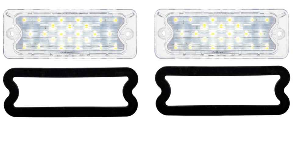 United Pacific 24 LED White Back-Up Light and Gasket Set For 1969-1972 El Camino