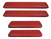 Load image into Gallery viewer, PUI Red Front/Rear Armrest Pad Set 1962-1964 Nova 1964 GTO Chevelle Skylark 442
