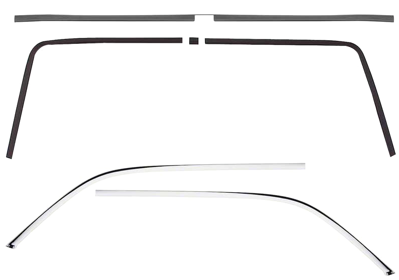 OER 6 Piece Deluxe Interior Headliner Molding Kit 1968 Firebird and Camaro