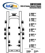 Load image into Gallery viewer, Body Mount Bushing and Hardware Kit For 1955-1957 Bel Air 150 210 Nomad Sedans
