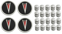 Load image into Gallery viewer, Reproduction Wheel Center Cap &amp; Silver Lugnut Cover Set 2004-2006 Pontiac GTO
