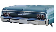 Load image into Gallery viewer, OER Aluminum SS Upper Trunk Lid Molding For 1964 Chevy Impala and Bel Air SS

