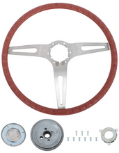 Load image into Gallery viewer, OER 15&quot; Red Grip Cushioned Steering Wheel Kit For 1969-1972 Chevy &amp; GMC Trucks
