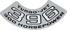 Load image into Gallery viewer, OER Air Cleaner Decal Turbo-Jet 396/300 HP Camaro Nova Chevelle Impala Corvette
