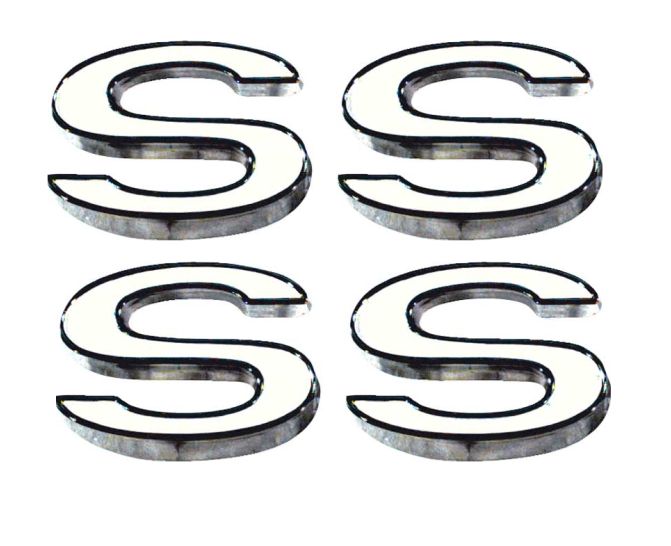 OER Zinc Diecast SS Front Fender Emblem Set For 1969-1972 Chevy Camaro Models