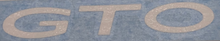Load image into Gallery viewer, White Grille Emblem &quot;GTO&quot; Overlay Decal (Non-SAP) 2004-2006 Pontiac GTO Models

