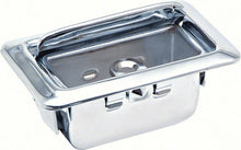 Load image into Gallery viewer, OER Chrome Ribbed Lid Rear Ashtray Assembly Set 1967-1976 Camaro Firebird Impala
