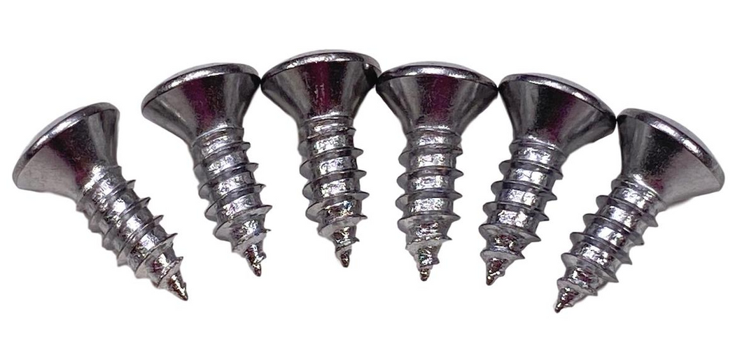 6 Piece Headlight Bezel Screw Set For 1956 Chevy Bel Air 150 210 and Nomad