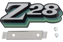 Load image into Gallery viewer, OER Green Z28 Grille Emblem With Hardware For 1978 Chevy Camaro Z28 Models
