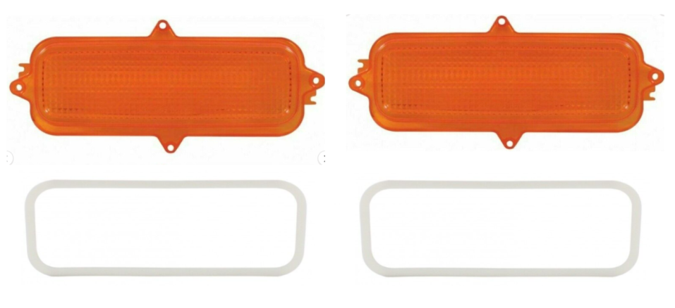 United Pacific Parking Lamp Lens Set For 1960-1966 Chevrolet Pickup Truck