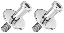 Load image into Gallery viewer, RestoParts Polished Stainless Steel Door Lock Striker Set 1965-1970 Cadillac
