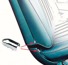 Load image into Gallery viewer, OER Bucket Seat Molding Cap Set For Bel Air Chevelle Nova Impala and Monte Carlo
