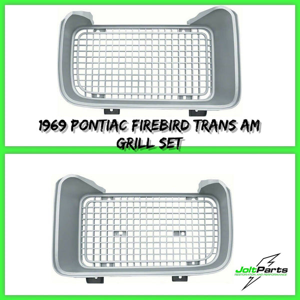 OER 9795935-36 1969 Pontiac Firebird Trans Am Silver Grill Set