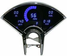 Load image into Gallery viewer, Intellitronix Blue LED Digital Gauge Cluster 1955-1956 Chevy Bel Air 150 210
