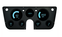 Load image into Gallery viewer, Intellitronix Teal LED Digital Gauge Cluster Panel 1967-1972 Chevy Pickup Trucks
