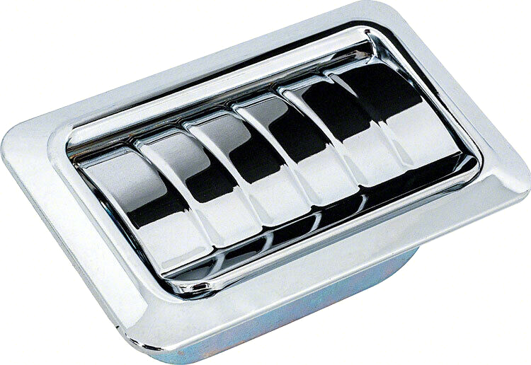 OER Chrome Ribbed Lid Rear Ashtray Assembly For 1967-1976 Camaro Firebird Impala