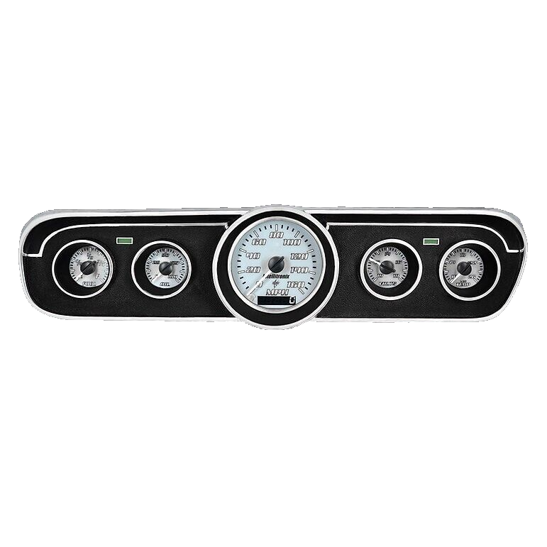 Intellitronix White LED Analog Replacement Gauge Cluster For 1964-1966 Mustang