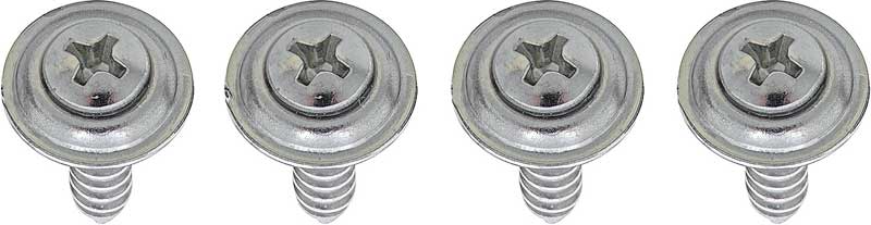 OER 4 Piece Kick Panel AC Actuator Screw Set For 1967-1969 Firebird and Camaro