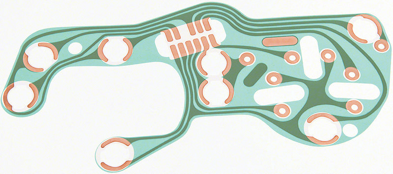 OER Instrument Panel Printed Circuit Board 1969 Pontiac Firebird With Gauges