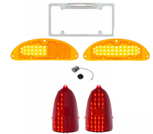 Load image into Gallery viewer, United Pacific One-Piece Style Sequential LED Tail/Marker Light Set 1955 BelAir
