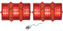 Load image into Gallery viewer, United Pacific Super Bright LED Tail Light Set With Flasher 1969 Ford Mustang
