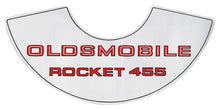 Load image into Gallery viewer, Rocket 455 Barrel Small Air Cleaner Decal 1967-1972 Olds Cutlass and 442 Models
