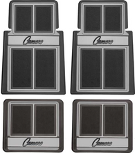 Load image into Gallery viewer, OER 4 Piece Black/Gray Carpeted Floor Mat Set 1967-2002 Chevy Camaro Models
