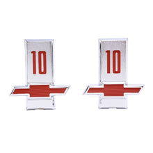 Load image into Gallery viewer, OER Front Fender Emblem Set C10/K10 For 1963 Chevy Pickup Trucks
