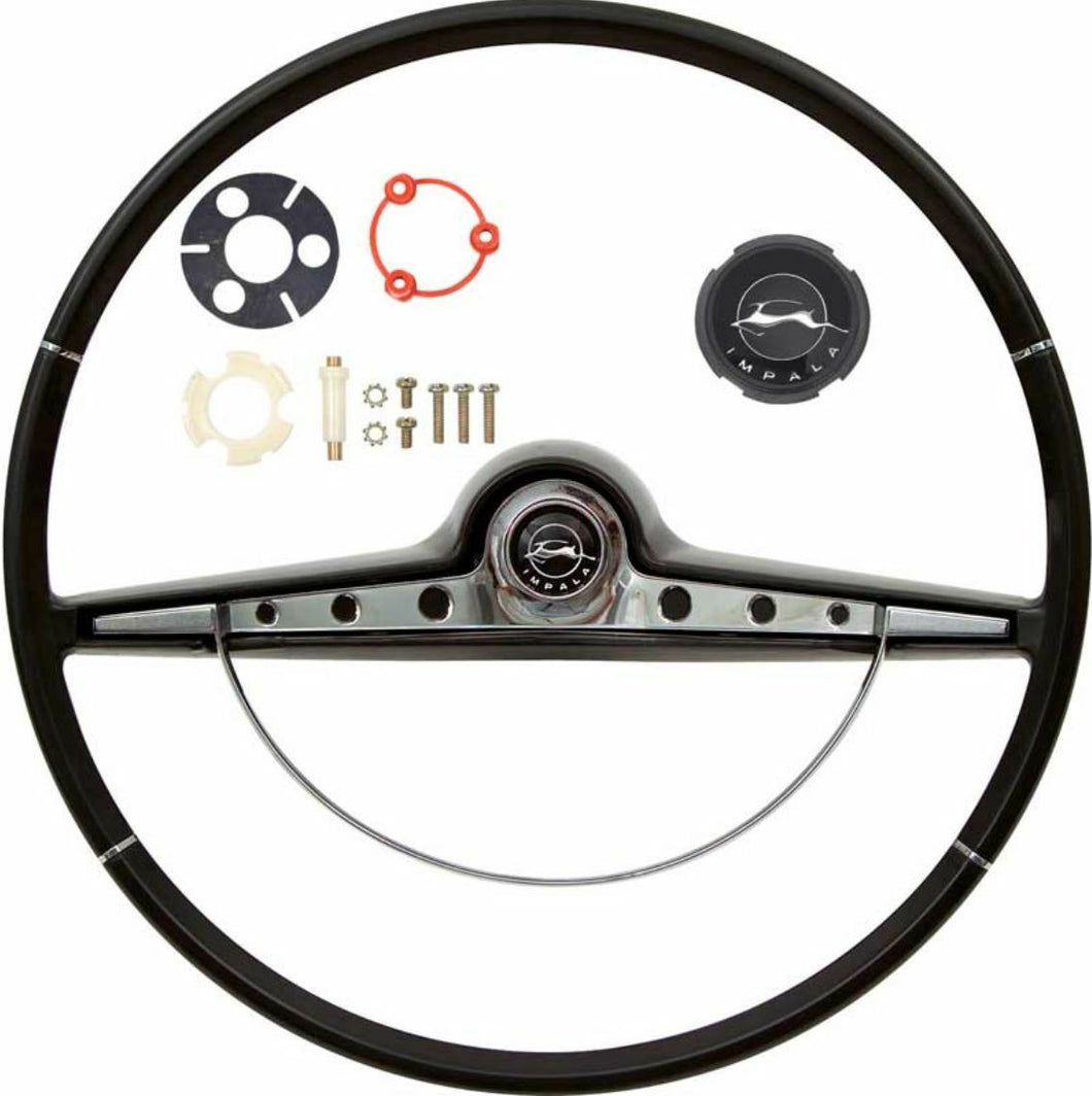 R32001 1963 Chevrolet Impala Black Steering Wheel Kit