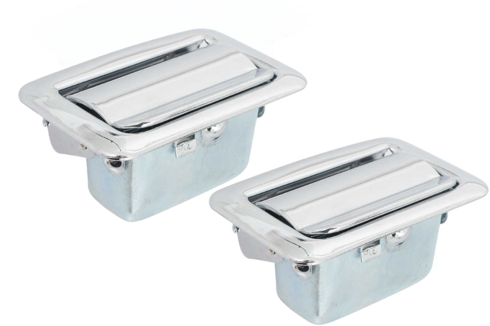 OER Chrome Rear Quarter Ashtray Set For 1968-1981 Camaro Firebird Impala & Nova