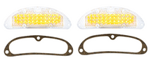 Load image into Gallery viewer, United Pacific Clear Amber LED Parking Light Set For 1955 Chevy Bel Air 150 210
