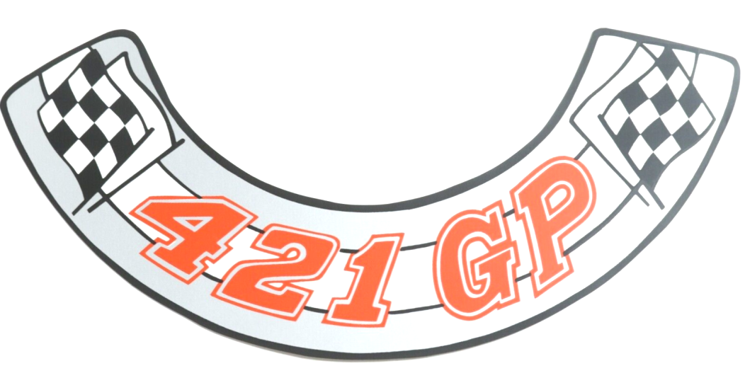 421 Grand Prix Air Cleaner Decal 1962-63 Bonneville Grand Prix Catalina Ventura