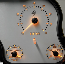 Load image into Gallery viewer, Intellitronix Analog Orange LED Gauge Cluster Panel For 1967-1972 Chevy Trucks
