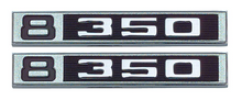 Load image into Gallery viewer, OER Front Fender 8/350 Emblem Set 1969-1972 Chevy and GMC Pickup Trucks
