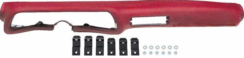 OER Dark Camine Red Urethane Dash Pad w/ A/C 1970-1978 Chevrolet Camaro
