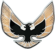Load image into Gallery viewer, OER Gold and Black Front End Bird Emblem For 1974-1976 Firebird and Trans AM
