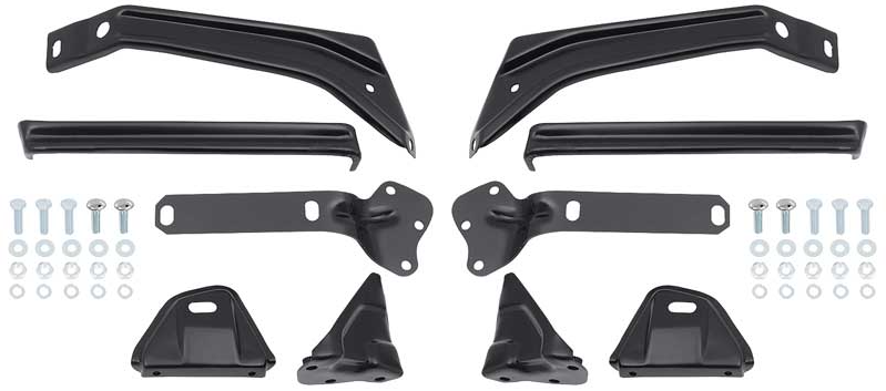 OER 10 Piece Front Bumper Bracket Set 1957 Chevy Bel Air 150 210 Del Ray Nomad