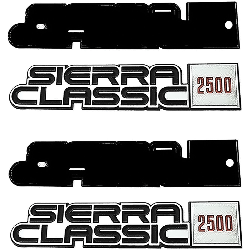 OER Reproduction Front Fender Emblem Set For 1981-1986 GMC Sierra Classic 2500