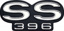 Load image into Gallery viewer, OER Diecast SS 396 Grille Emblem With Hardware For 1967 Chevy Chevelle Models
