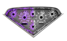 Load image into Gallery viewer, Intellitronix Purple LED Analog Replacement Gauge Cluster 1955-1959 Chevy Trucks
