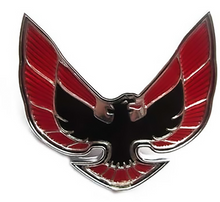 Load image into Gallery viewer, OER Red and Black Front End Bird Emblem For 1974-1976 Firebird and Trans AM
