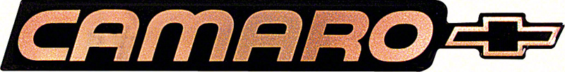 OER Gold Rear Panel Script and Bowtie Emblem 1988 Chevy Camaro Models